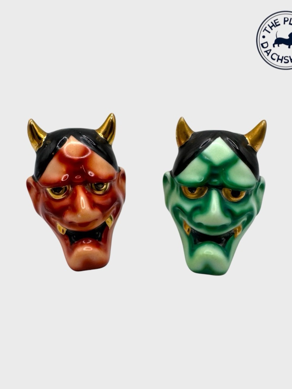 Vintage Ceramic Demon Shaker Set